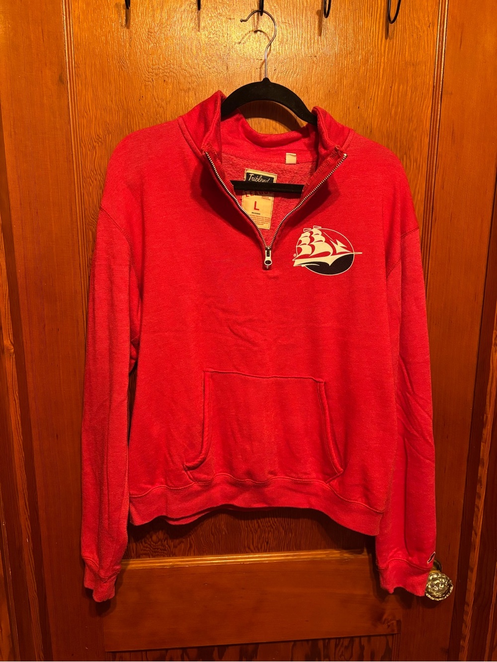 Shippensburg University Women’s Red Quarter-Zip Pullover Sweatshirt